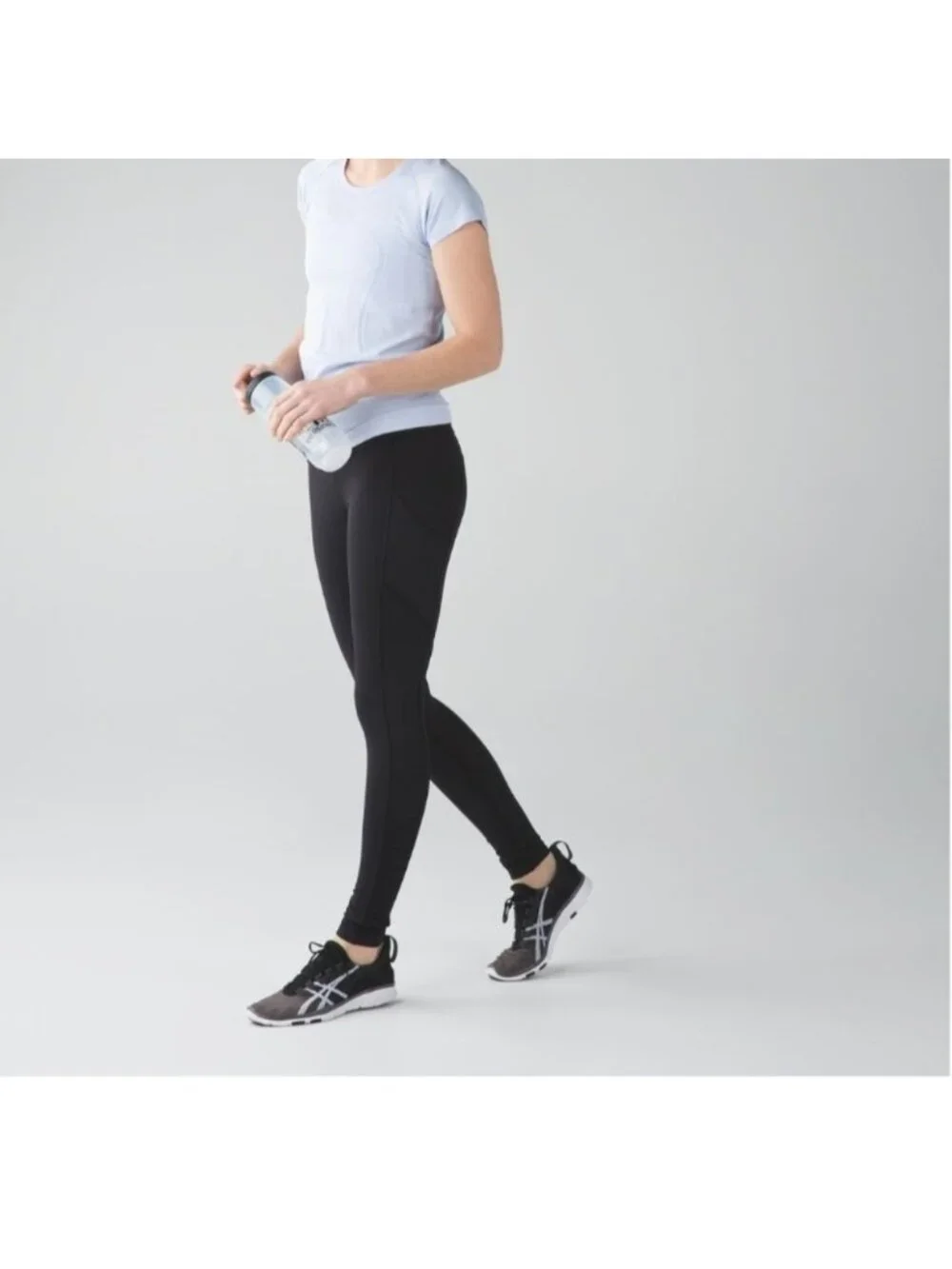 Lululemon Speed Tight Black Ruffle Luxtreme
